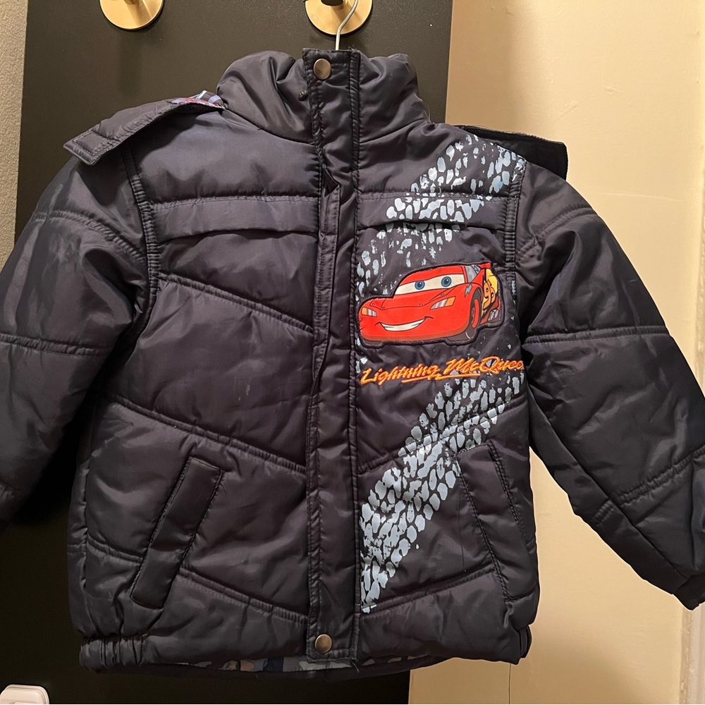 Lightning McQueen Kids Puffer Jacket - Navy